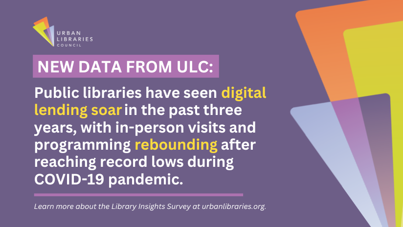 lizbart's tweet photo. RELEASE: New data from @UrbanLibCouncil provides a snapshot of library services &amp; operations between 2019 and 2022. 

📰https://t.co/4w6b9ZVmiF https://t.co/mfkICVPVlw