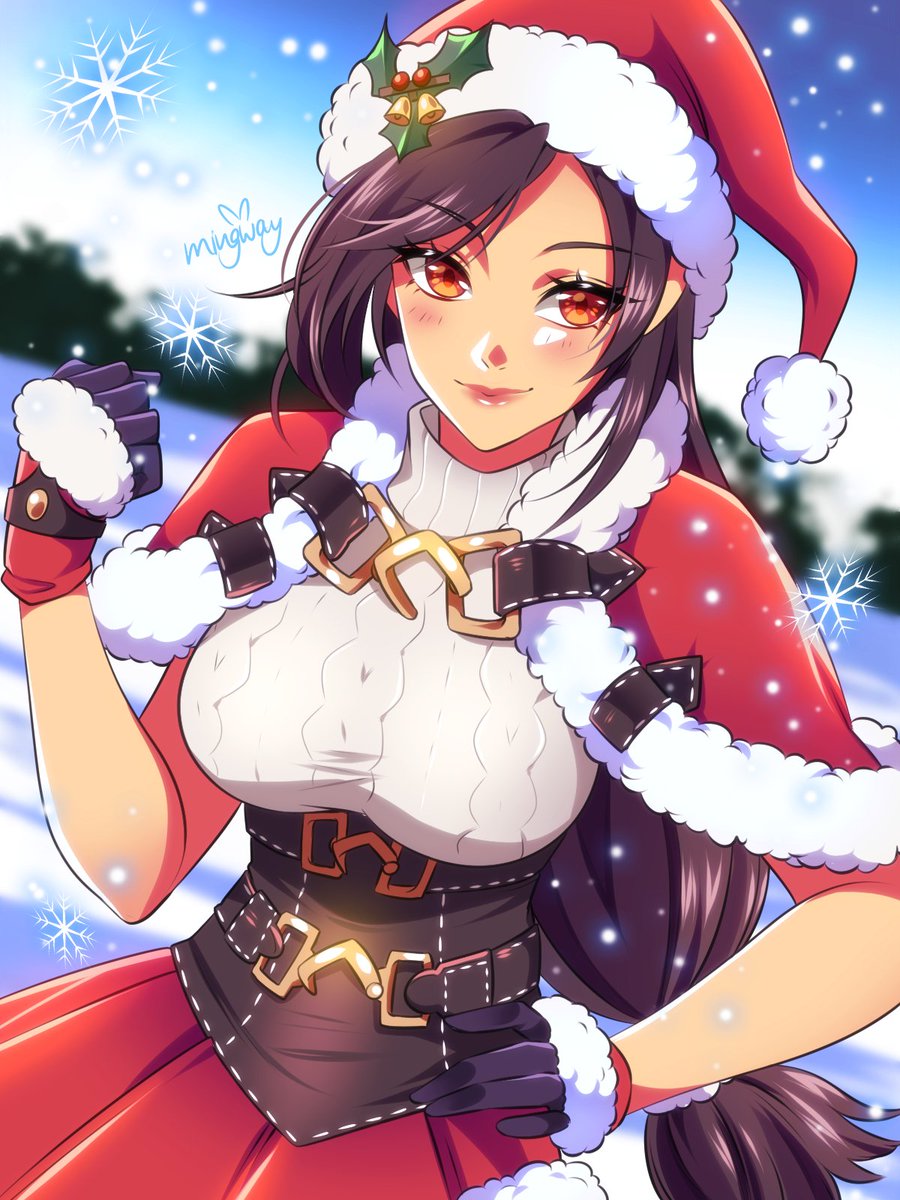 Christmas Tifa ☃️❤️ #ff7 #Tifa