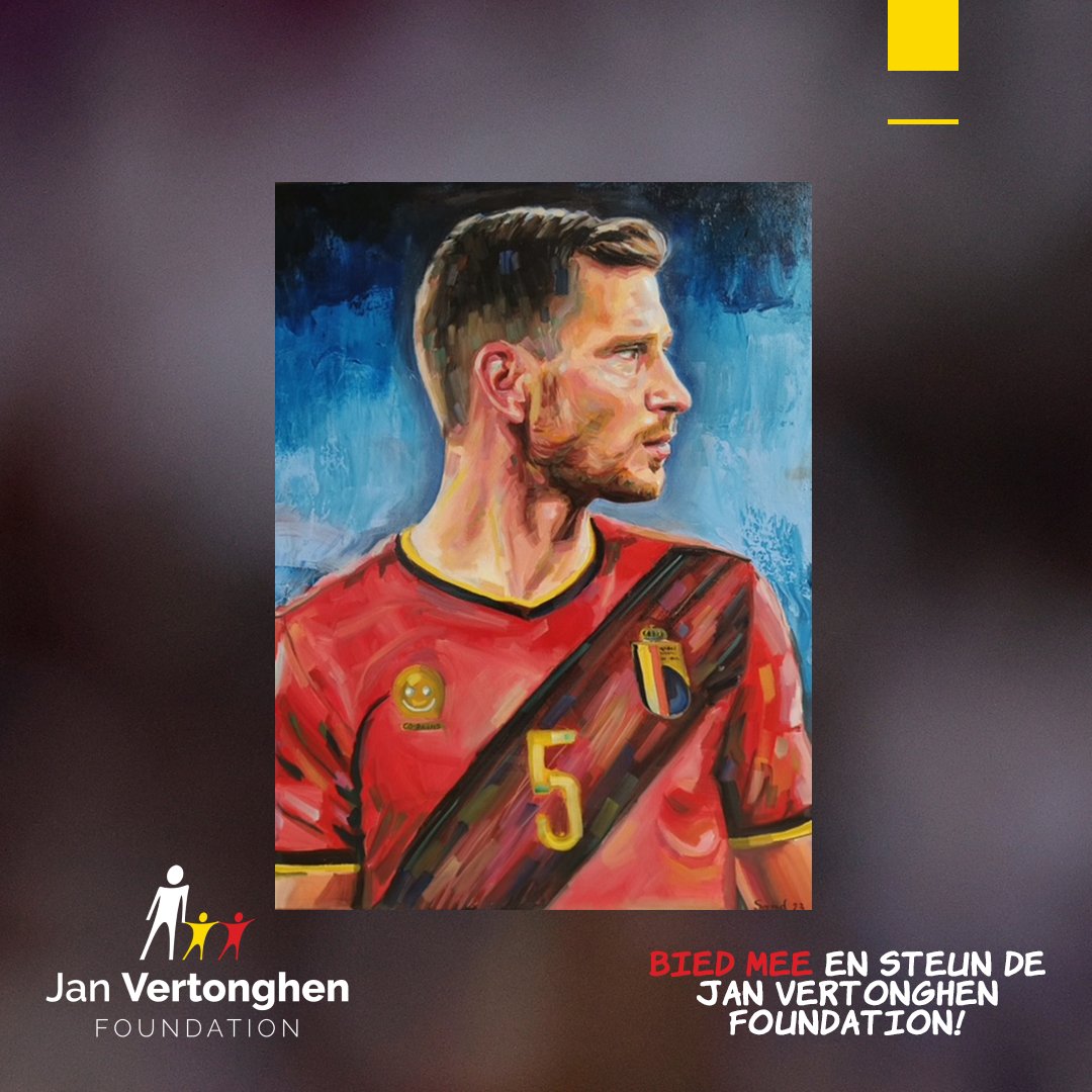 Een gesigneerd kunstwerk van @JanVertonghen aan jouw muur? Dat kan! 🤩 Breng jouw bod uit via admin@janvertonghenfoundation.com en steun de Jan Vertonghen Foundation! Meer info: instagram.com/p/C0zLxeNtuaO/