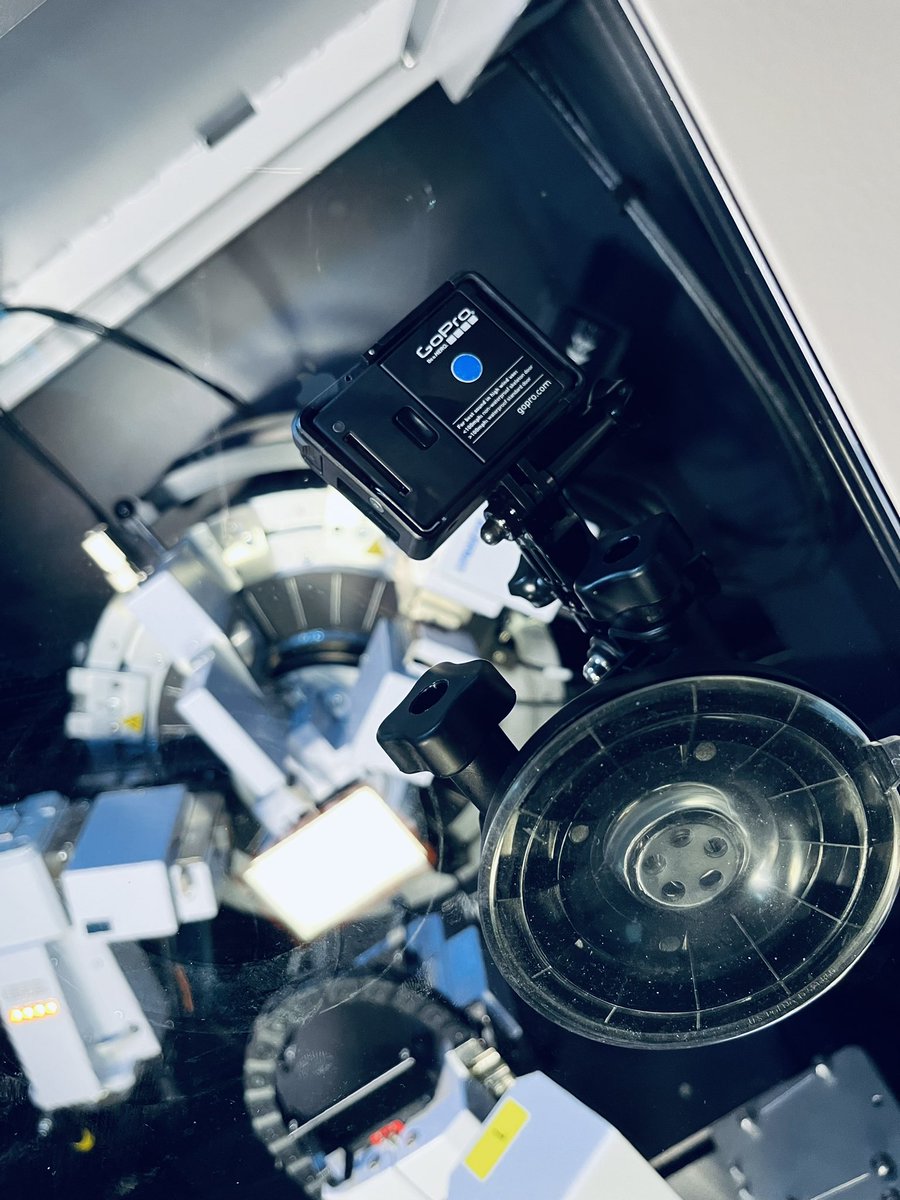 REPPR_'s tweet image. Used our video &amp;amp; audio skills to capture the workings of a piece of scientific equipment yesterday at @cu_mat, for an instructional video. 

Delighted with the results, here’s a glimpse from an internal shot caught using @GoPro! #science #xray #videoshoot @Saramonic_intl