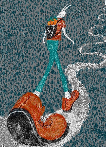 Don't complain about the hard work, that's your way to see the world.