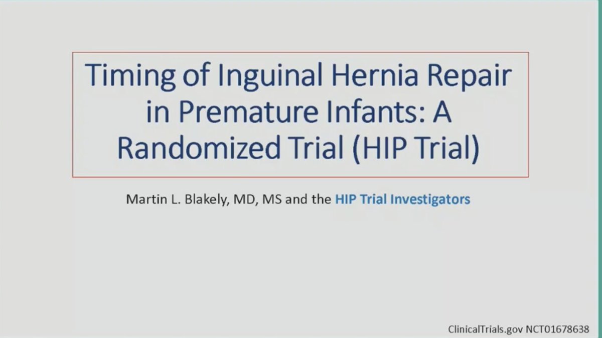 Evidence-Based Neo (@ebneo) on Twitter photo And to conclude #HotTopicsNeo2023, Matt Rysavy presents the Timing of Inguinal Hernia Repair in Premature Infants (HIP) Trial on behalf of <a href="/martinblakely/">Martin Blakely</a>
<a href="/HotTopicsNeo/">Hot Topics in Neonatology</a> #neoebm #neoTwitter And to conclude #HotTopicsNeo2023, Matt Rysavy presents the Timing of Inguinal Hernia Repair in Premature Infants (HIP) Trial on behalf of <a href="/martinblakely/">Martin Blakely</a>
<a href="/HotTopicsNeo/">Hot Topics in Neonatology</a> #neoebm #neoTwitter