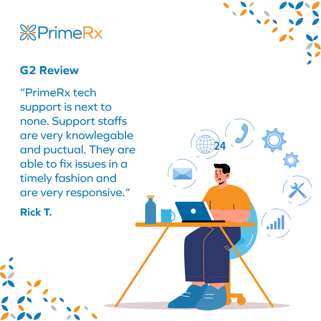 PrimeRx prioritizes pharmacy efficiency and offers unwavering support for unexpected issues. Count on us to have your back!

Thinking of giving PrimeRx a try? Take advantage of our Holiday Bundle today! hubs.ly/Q02cVd6b0

#forpharmacy #customerservice #pharmacysoftware