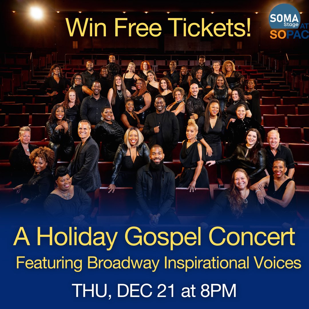 GIVEAWAY ALERT! 🤩 Winners will recieve: - 2 tix to the member, pre-show event with members of Broadway Inspirational Voices How to enter: - Purchase tix to the Broadway Inspirational Voices event in the next 48 hours and be entered to win access to the pre-show Meet & Greet!