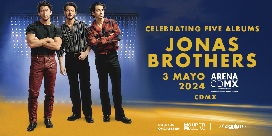 📢 ¡Alerta a todas las Jonaticas! 📢 La #ArenaCDMX se convertirá en un epicentro de magia y recuerdos con el regreso de 😱 @jonasbrothers 😱 el 03 de mayo. 👉 ¡Venta de boletos a partir del 15 de diciembre! 🎟️