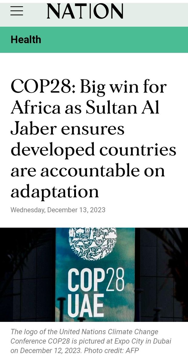 #COP28UAE Presidency's final text sets a long-term goal for climate resilience and for the first time it prioritises key issues raised by the African Group of Negotiators (AGN) on water, food, health, ecosystems, infrastructure, poverty and culture.
#Inclusion4ClimateJustice
