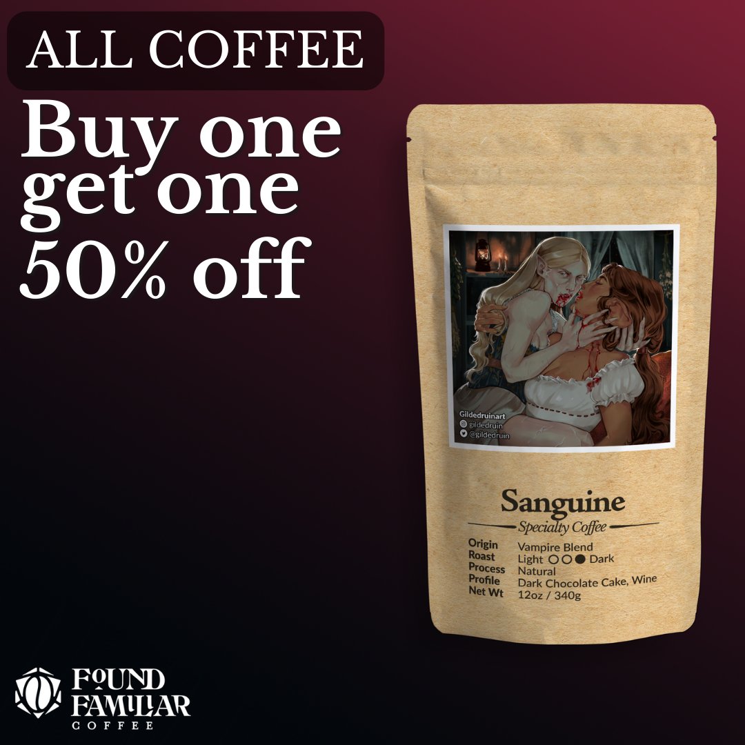 Last day of our BOGO 50% off all coffee holiday sale! 
Sale ends at midnight CST!

foundfamiliar.com/collections/al…