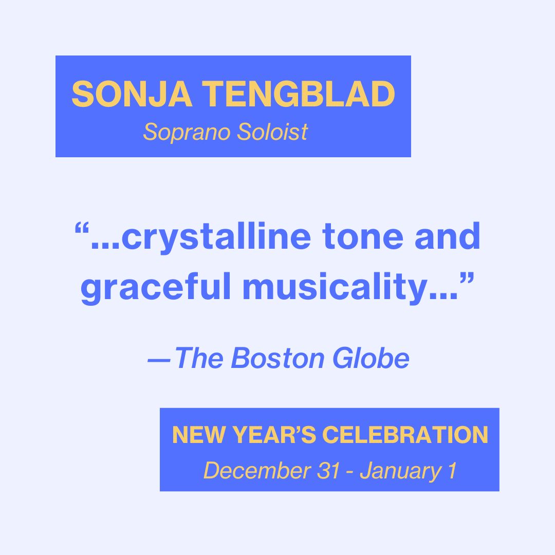 With 2024 around the corner, now is the best time to introduce our soloists for the New Year's Celebration. Sonja Tengblad will be our Soprano for the Handel works in our program, and we cannot wait to welcome her back for a dazzling performance. baroque.boston/sonja-tengblad