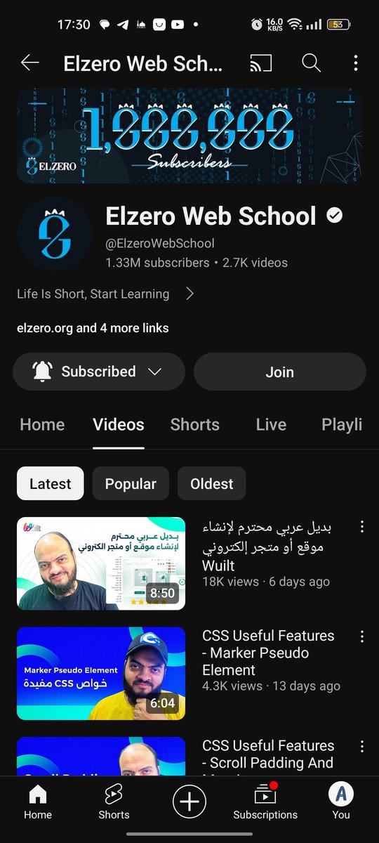 s20_community's tweet photo. تدري أنو يمديك توصل لمستوى خرافي في الفرونت اند  في عام فقط 🤔 ؟

جبت لكم اليوم مصدر خرافي بالعربي و مجاني  عشان تصير محترف في الفرونت اند في عام فقط 🤯

و ببساطة هي قناة الزيرو 💯👌 

و هي أفضل و أشهر قناة لتحقيق هذا الهدف ، لن تندموا على متابعتها 😍👇
🔗 https://t.co/LztcFhdMrm https://t.co/uWfYRY7gz9