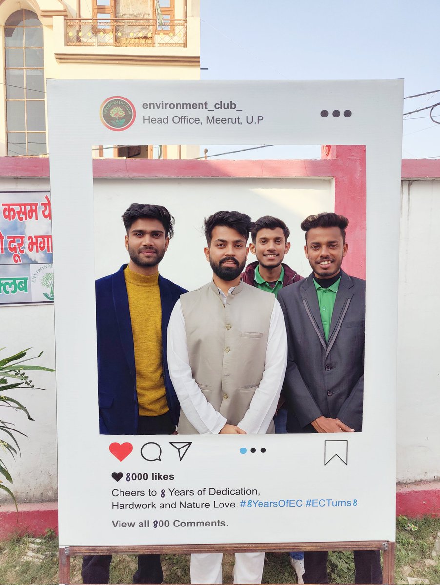 eventsofec's tweet photo. #PrakritiUtsav में विशिष्ट अतिथि @iamashokkanojia जी का स्वागत क्लब संस्थापक @iamsawankanojia ने किया। कार्यक्रम में पधारीं आरजीपीजी कॉलेज के रसायन विभाग की एसोसिएट प्रो• डॉ दीक्षा जी का स्वागत @iamprateekkkk व गोविन्द ने किया। यादगार पलों को कैमरे में भी कैद किया गया। #ECTurns8 https://t.co/B7uHfzUThm