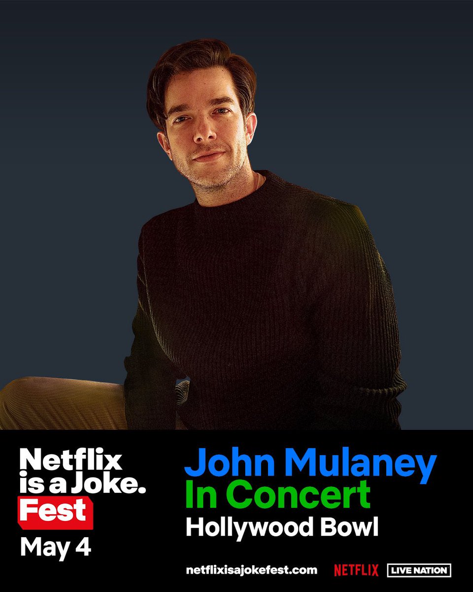 JUST ANNOUNCED - me at the @hollywoodbowl for the @netflixisajoke festival on Saturday, May 4th. Get presale tickets tomorrow, 12/14 at 10am PT, password = COMEDY Tickets go on sale Friday, 12/15 at 10am PT.