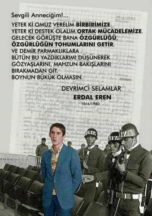 Asmayalımda besleyelim mi dediler,
Bir sağdan bir soldan dediler,
17 yaşında daha reşit bile değilken yaşını büyütüp ,
Cam kırıkları üzerinde yürütüp o ince boynuna kalın urganı geçirip,
Taze bir fidanı dalından kopardılar ...
Işıklar içinde uyusun 🙏
#ErdalErenHep17Yaşında