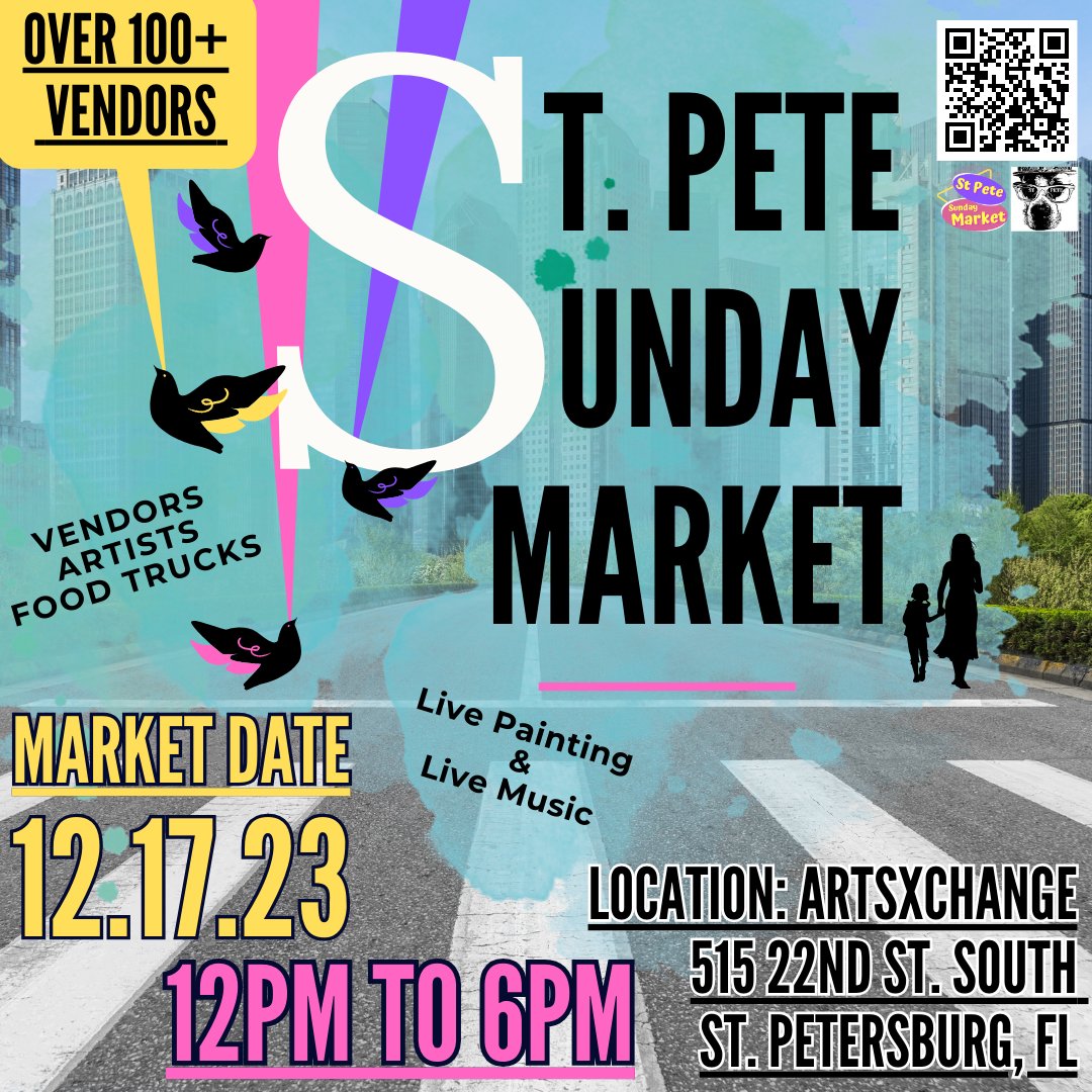 We'll be at the Artxchange this Sunday in St Pete! #smallbusiness #holidayshopping #handmadejewelry