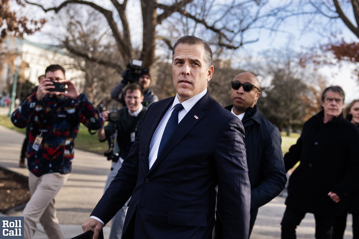 Hunter Biden, the son of Pres. Joe Biden, is seen after a news conference outside the U.S. Capitol about testifying publicly to the House Oversight and Accountability Committee on Dec. 13, 2023.