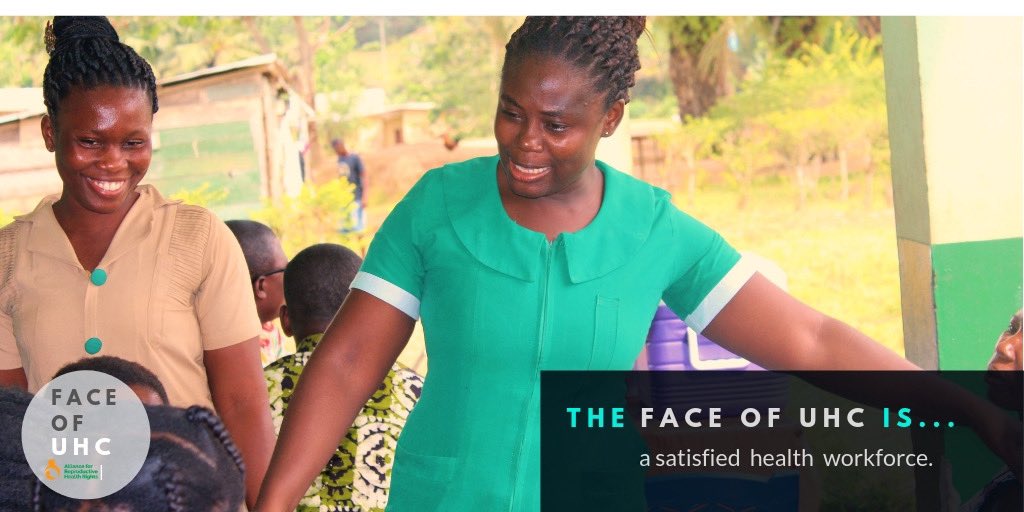 The #FaceOfUHC is a satisfied health workforce. To achieve #UHC by 2030, not just availability but the equitable distribution of well-trained, responsive, motivated & productive human resource for health both clinical & non-clinical is crucial. #FaceOfUHC #UHCDay