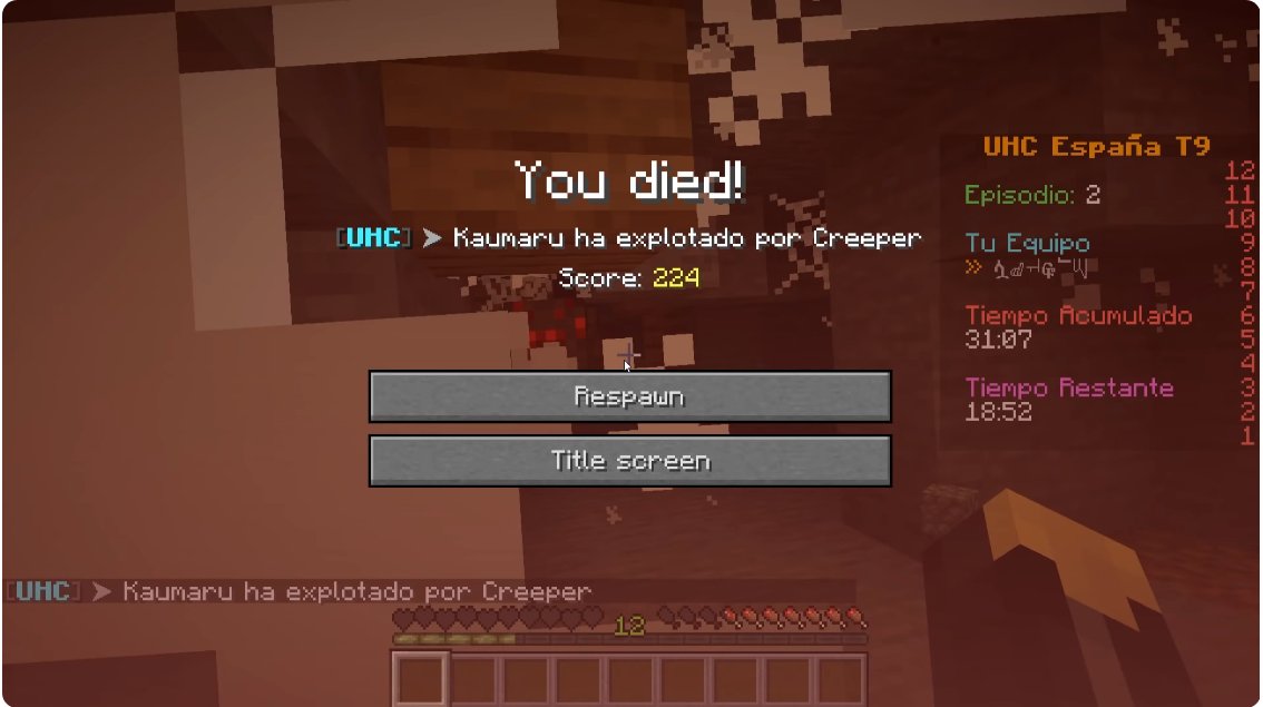 Datos de los sucesos del Ep. 4:

- Chincheto ha sido el primero en morir en la primera y en la última temporada de UHC España (T1 y T11, por lava y Creeper respectivamente)

- Kaumaru lo ha sido en 4 temporadas (T3, T5, T9 y T11), 3 de ellas por Creeper (T5, T9 y T11).
