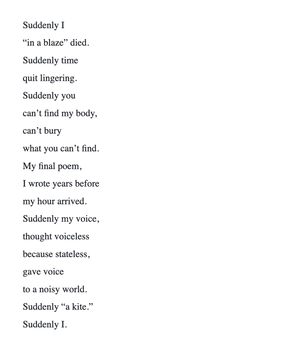 thaqafatalhind's tweet image. a new poem by Fady Joudah