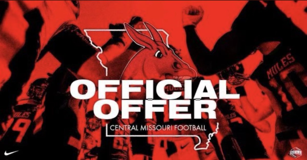 #AGTG After talking to <a href="/CoachTDennis/">Terrance Dennis</a>, I am blessed to receive a scholarship offer from the University of Central Missouri!! #Me3 

<a href="/ThankfulCoach/">Coach Matt Richardson</a> <a href="/EthanErwin1117/">Ethan Erwin</a> <a href="/TheChrisRubio/">Rubio Long Snapping®</a> <a href="/finchmachine/">finchmachine</a>