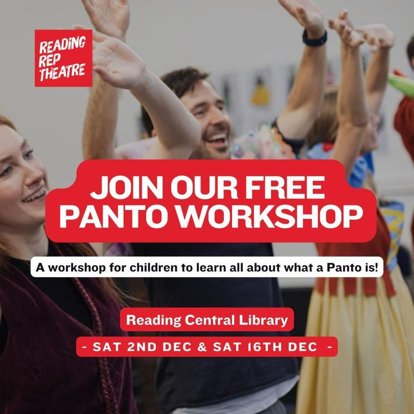 A FREE panto workshop?
For 4-11 year olds?
At <a href="/readinglibrary/">Reading Libraries</a>?  
In partnership with <a href="/ReadingRep/">Reading Rep Theatre</a>? 

OH YES IT IS!

So head to the Central Library trhis Saturday ande xplore all the special elements that go into creating a panto in 5 easy and fast steps!
whatsonreading.com/venues/reading…