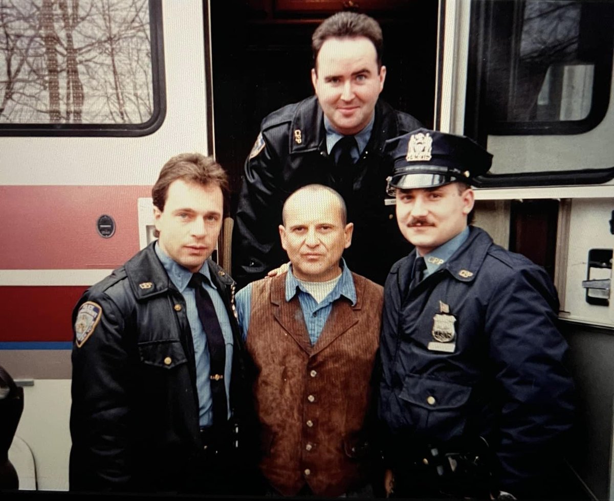 Just an old picture of our famous 'Sticky Bandits' arrest in Central Park. 🕊️