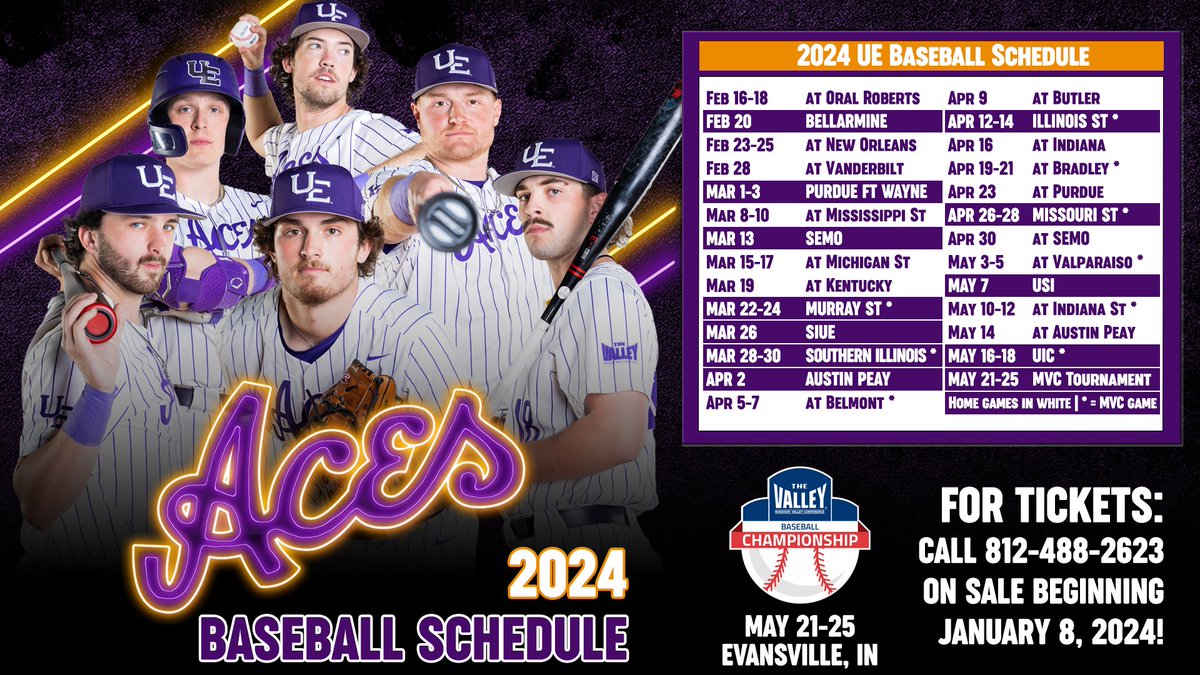 Mark your 🗓️... the 2024 schedule is HERE!!! -🔟 games vs. Power Five Opponents - 4️⃣ of 5️⃣ non-conference weekend series vs. Top 100 teams - hosting the MVC Tournament We are ready for the challenge! Time to get to work! 📰 bit.ly/3RoHcud ⚾ #ForTheAces x #GUAC 🥑