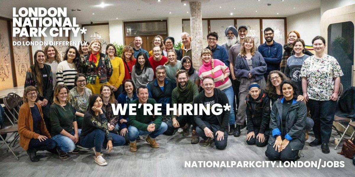 We're hiring a Partnership Manager at London National Park City – its such an important moment for us as everything we do is done through partnership. 

Apply by 10am Monday 18th December hr.breathehr.com/v/partnership-… 

#LondonNationalParkCity #PartnershipManager #JoinOurTeam #Hiring