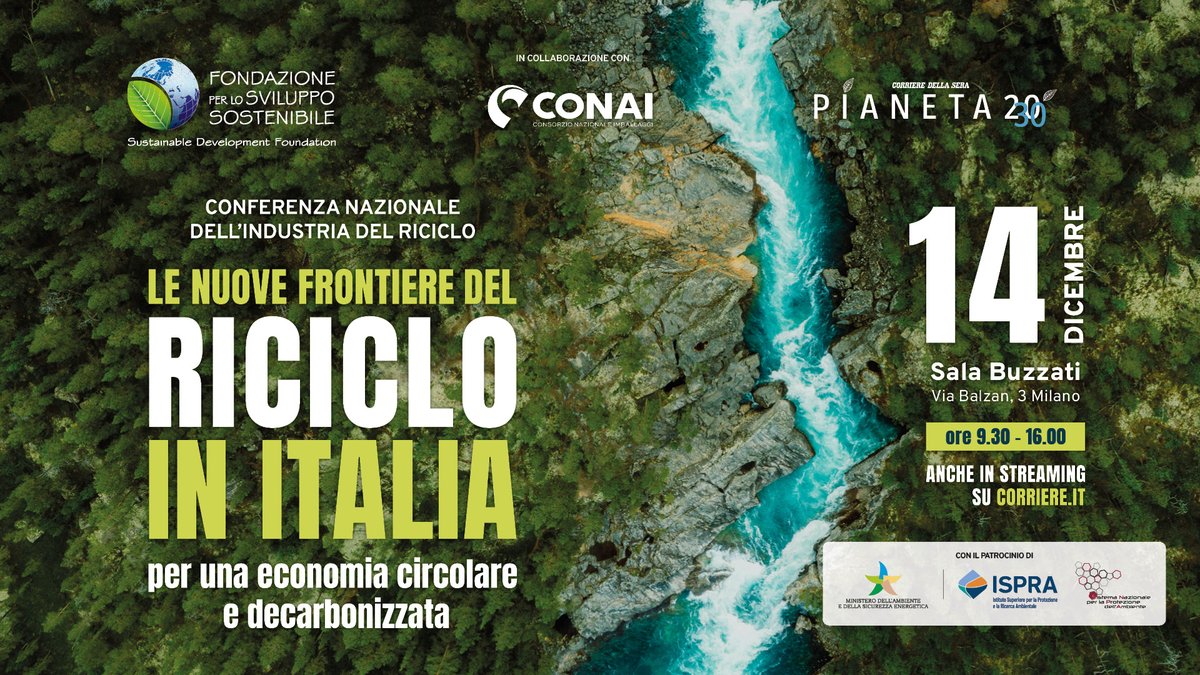 Tomorrow, we'll be at Italy’s recycling industry conference! Seda VP Sales & Marketing Luca Nobili will be discussing the #PPWR and need for technological neutrality and implementation based on scientific data. Live streaming on corriere.it