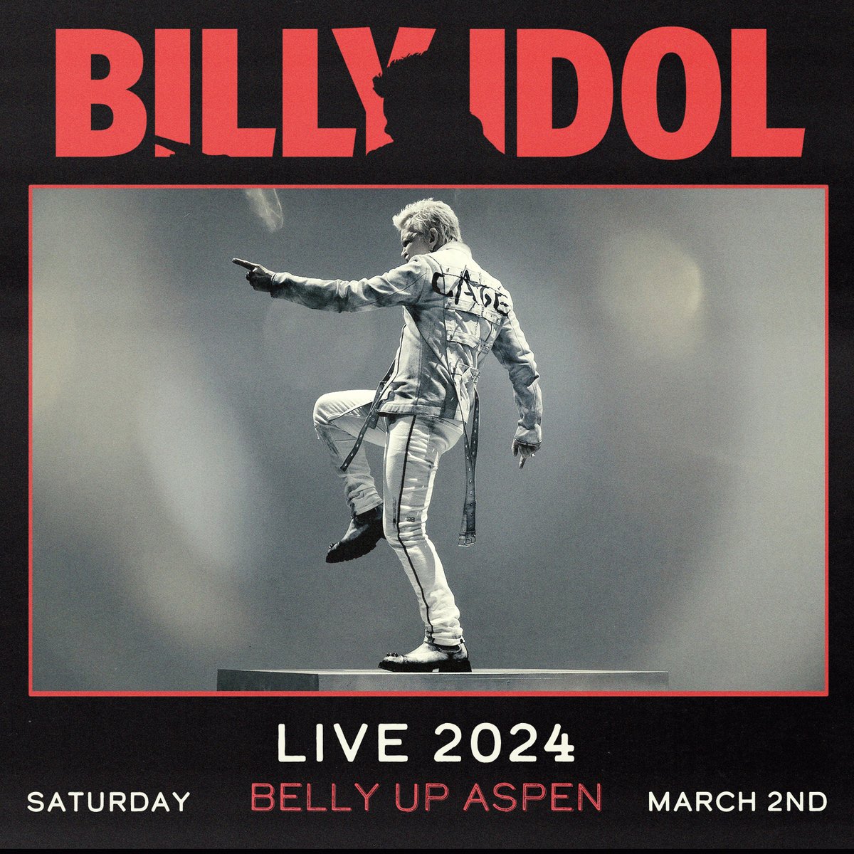 Rock legend @BillyIdol debuts Saturday, 3/2! Presale starts Thu, 12/14 @ 10am MT. Sign up by 8:30am MT on 12/14 to receive the presale code: bit.ly/3MSARpt