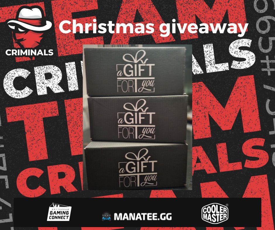 ✨️ Christmas Giveaway ✨️ Zoals elk jaar geven wij weer kerstpakketten weg! Wat moet je ervoor doen? ✅️ Like deze post en follow ✅️ Retweet ✅️ Tag je 3 squadmates die ook kans willen maken! Winaar word dinsdag bekend gemaakt!