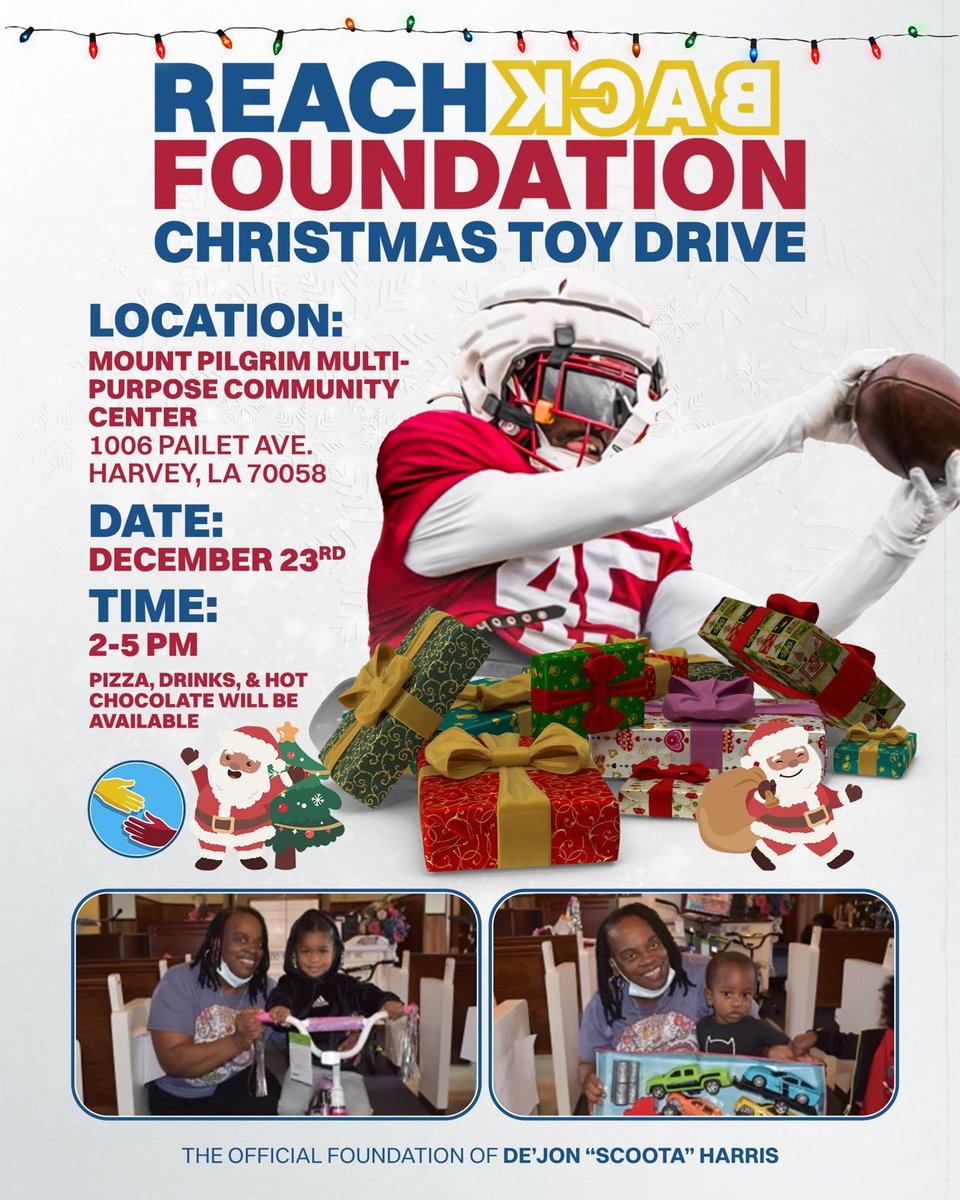 Join us for our annual toy drive Saturday, December 23rd!! We hear there’s a “special guest” who will stop by 😊. See you there !