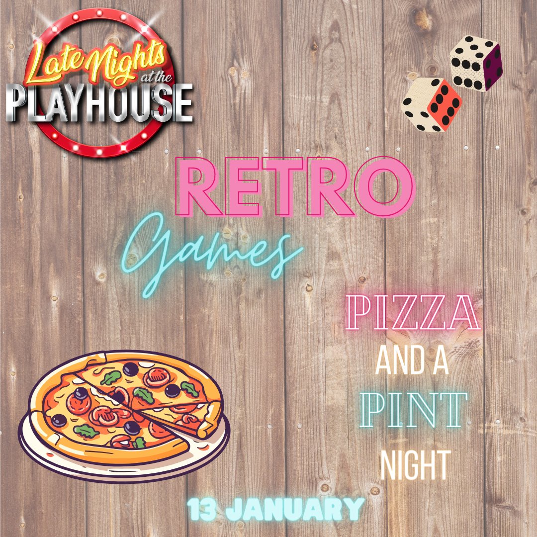 ✨Retro Games, Pizza And A Pint Night 📆13 January 🎟bit.ly/3XY1SvF Are you looking for the ideal evening out with your friends? Join us for Retro Game, Pizza, and Pint Night! From uno to hungry hippos, our selection of board games offer something for everyone.