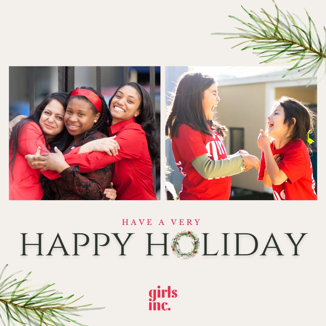 Thank you all for your unwavering commitment to creating an equitable world for girls. We wish you health and joy this holiday season. May your new year be full of inspiration and strong, smart, and bold days! #HappyHolidays