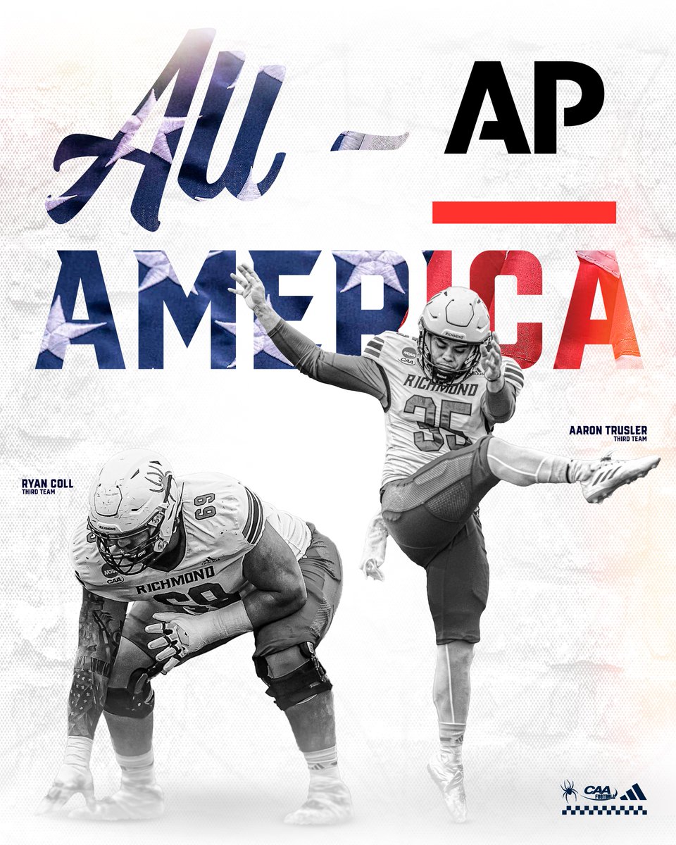 Congratulations to @ryancolll and @aaron_trusler on being named @AP 𝐀𝐥𝐥-𝐀𝐦𝐞𝐫𝐢𝐜𝐚𝐧𝐬! 🇺🇸🇺🇸🇺🇸 🔗 spides.us/3ToGP5l #OneRichmond