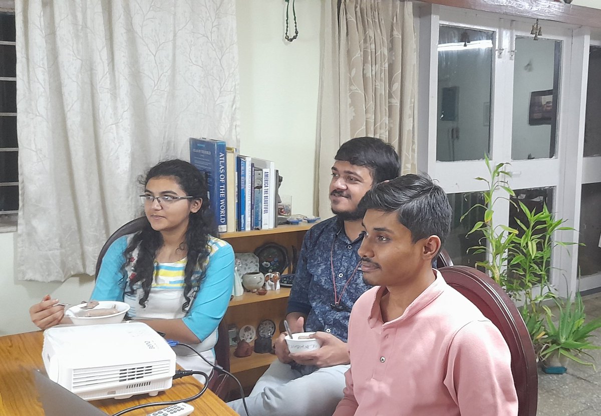 Sandhya Koushika (@wormlockholmes) on Twitter photo 930pm ice cream w/ my MSc students enjoying "gyan" from the panel across many career stages. Unsolved questions, generosity, critical mass, community, include the global south says <a href="/VaishAnanth/">Vaishnavi Ananthanarayanan (She/Her)</a>, coping w/ anxiety, work-life balance etc
⭐️ moderation <a href="/JessicaBithell/">Jessica Bithell</a> <a href="/YeanMingChew1/">YeanMingChew</a> 930pm ice cream w/ my MSc students enjoying "gyan" from the panel across many career stages. Unsolved questions, generosity, critical mass, community, include the global south says <a href="/VaishAnanth/">Vaishnavi Ananthanarayanan (She/Her)</a>, coping w/ anxiety, work-life balance etc
⭐️ moderation <a href="/JessicaBithell/">Jessica Bithell</a> <a href="/YeanMingChew1/">YeanMingChew</a>