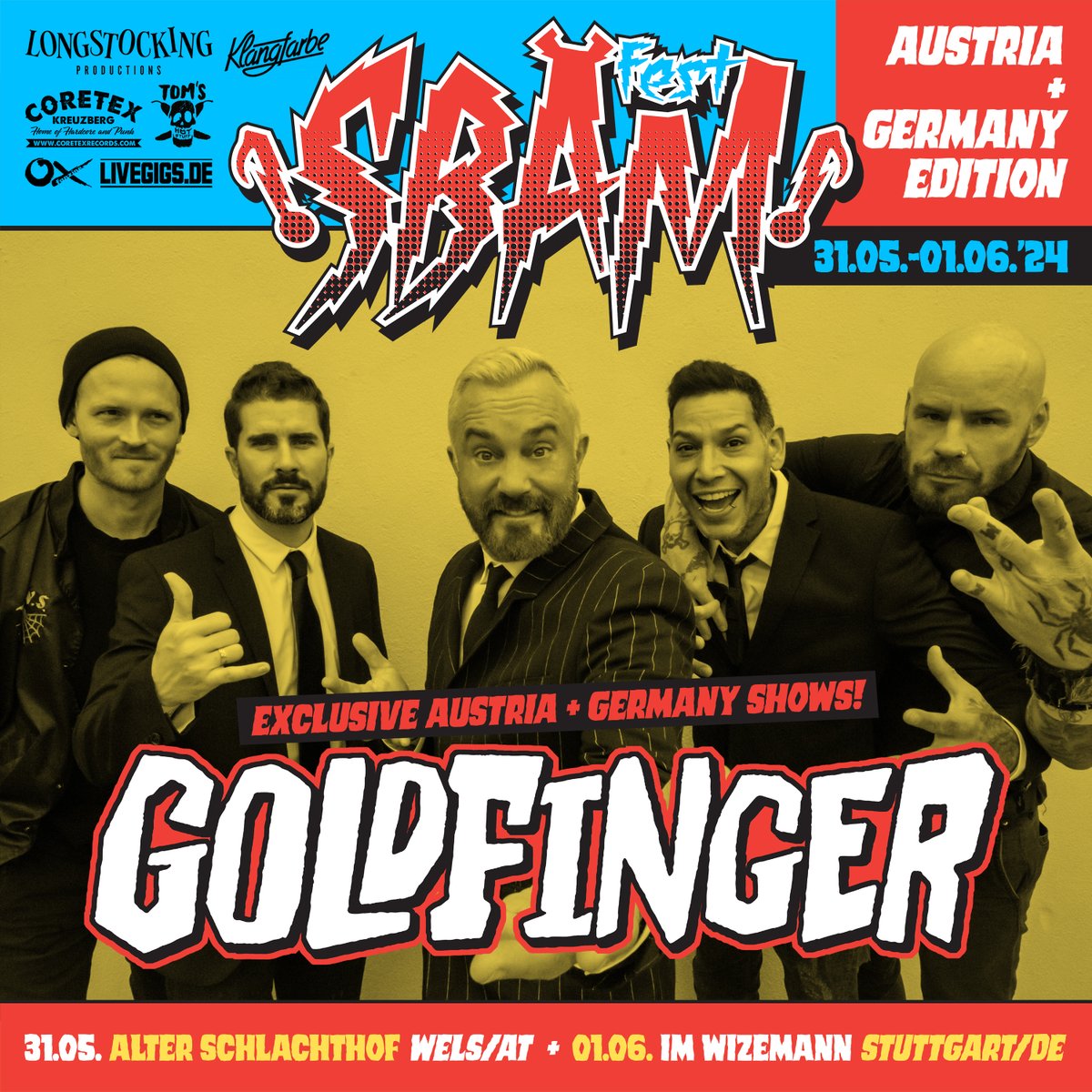 Pick it up, pick it up, pick it up, pick it up! We’re very very very very proud to tell you that GOLDFINGER are playing two exclusive shows for SBAM Fest 6. This feels just like Heaven!🤘 🎫 TICKETS: shop.sbam.rocks fest.sbam.rocks #goldfinger #sbam