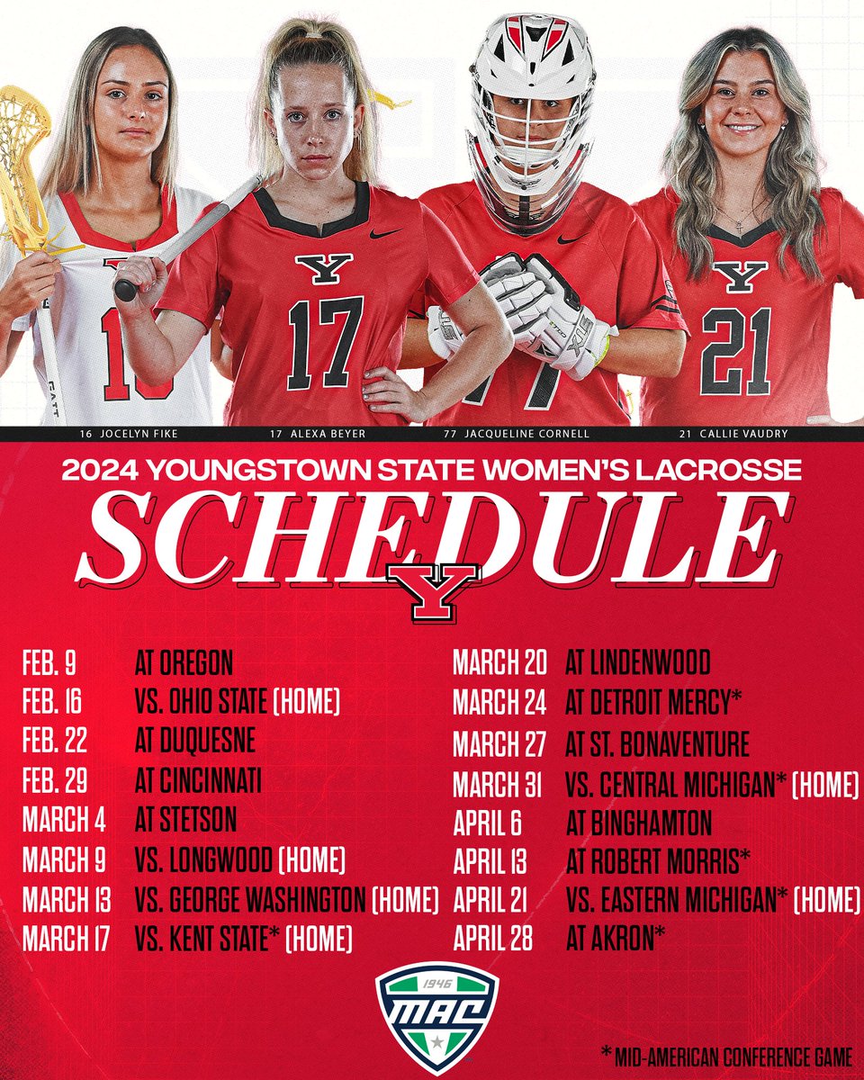 𝗠𝗔𝗥𝗞 𝗬𝗢𝗨𝗥 🗓️

We have officially released our 2024 schedule⬇️

🔴 1⃣6⃣- game slate with 6⃣ at home
🔴 Home opener on Feb. 16 against Ohio State
🔴 Begin MAC play at home on March 17 vs. Kent State

Full details➡️ tinyurl.com/2024LAXSchedule

#GoGuins🐧🥍