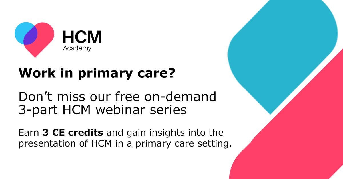 Hypertrophic cardiomyopathy (HCM) is the most common genetic cardiovascular disease and is easily missed in primary care. Find out more and earn CME credits! Register today to access ⬇️ thehcmacademy.com/courses/?utm_s…