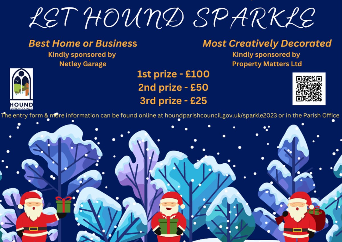 You can still enter this years Let Hound Sparkle competition & win up to £100 just by entering your dec's. Entry form takes no more than 1 min to complete. The judging is now live & the scoresheet, map of locations and entry form can all be found here - buff.ly/49JEnfE