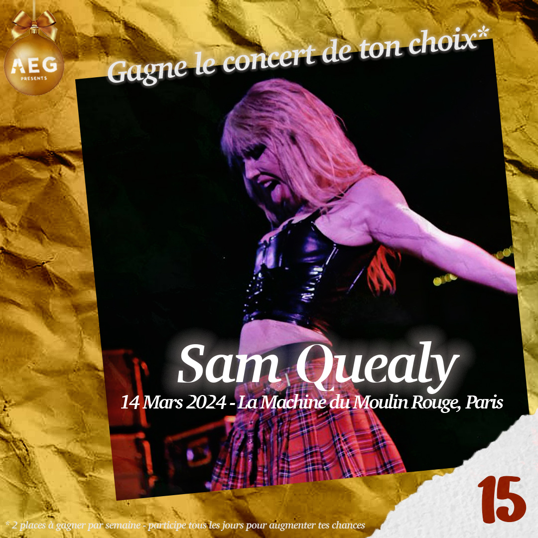 AEGPresentsFR's tweet photo. 🎁 CALENDRIER DE L’AVENT 2024 !

Jusqu’à Noël, @AEGPresentsFR t’offre 2 places pour l’événement de ton choix* : 1 gagnant.e par semaine tiré.e au sort 🎄

@QuealySamantha est à retrouver ce soir dans @Qofficiel ! 🙌

Conditions de participation ci-dessous : https://t.co/5yeTw0LUg5