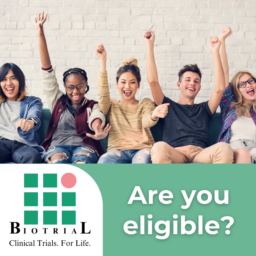 Are you eligible for clinical trials?  🏥 Our medical team at Biotrial conducts thorough blood work assessments to determine your suitability. Join us at biotrial.us/sign-up/ and get ready to make a difference!

#EligibilityCheck #ClinicalTrials #BiotrialResearch