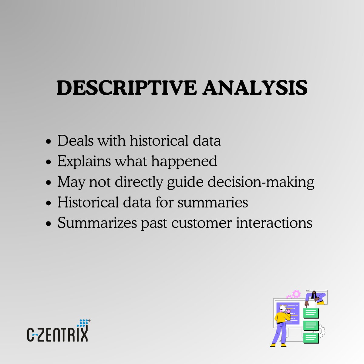 Unlocking the Potential: How Different Analytics Types Shape Customer Service Excellence 🔓🌐

For More - c-zentrix.com/NkEQBMl

#CustomerAnalytics #PredictiveAnalytics #CustomerService #Prediction #CustomerExcellence