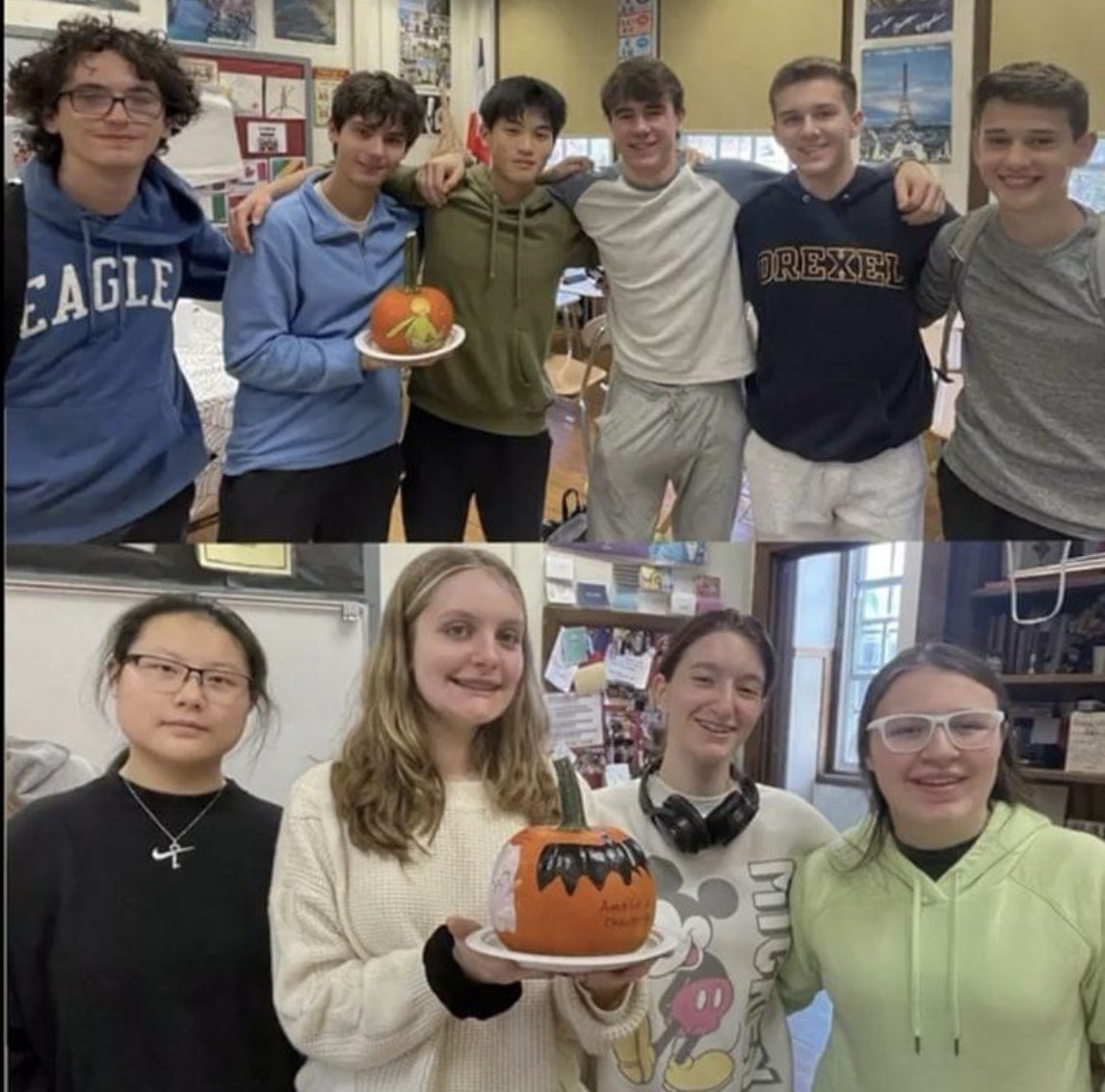 HMHS French students held a 'citrouille'-decorating contest last month - enjoy their video! drive.google.com/file/d/1tICrwS…