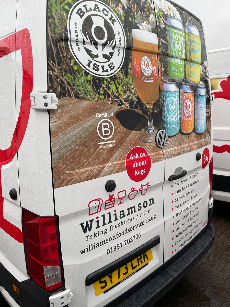 Williamson Food (@williamsonfood) on Twitter photo That's 3 new vans headed out to Stornoway with some very attractive artwork on the back doors featuring Rora Dairy, Badachro Distillery and Black Isle Brewery. What do you think? <a href="/roradairy/">rora dairy</a> <a href="/BadachroSpirits/">Badachro Distillery</a> <a href="/BlackIsleBeer/">Black Isle Brewery</a> That's 3 new vans headed out to Stornoway with some very attractive artwork on the back doors featuring Rora Dairy, Badachro Distillery and Black Isle Brewery. What do you think? <a href="/roradairy/">rora dairy</a> <a href="/BadachroSpirits/">Badachro Distillery</a> <a href="/BlackIsleBeer/">Black Isle Brewery</a>