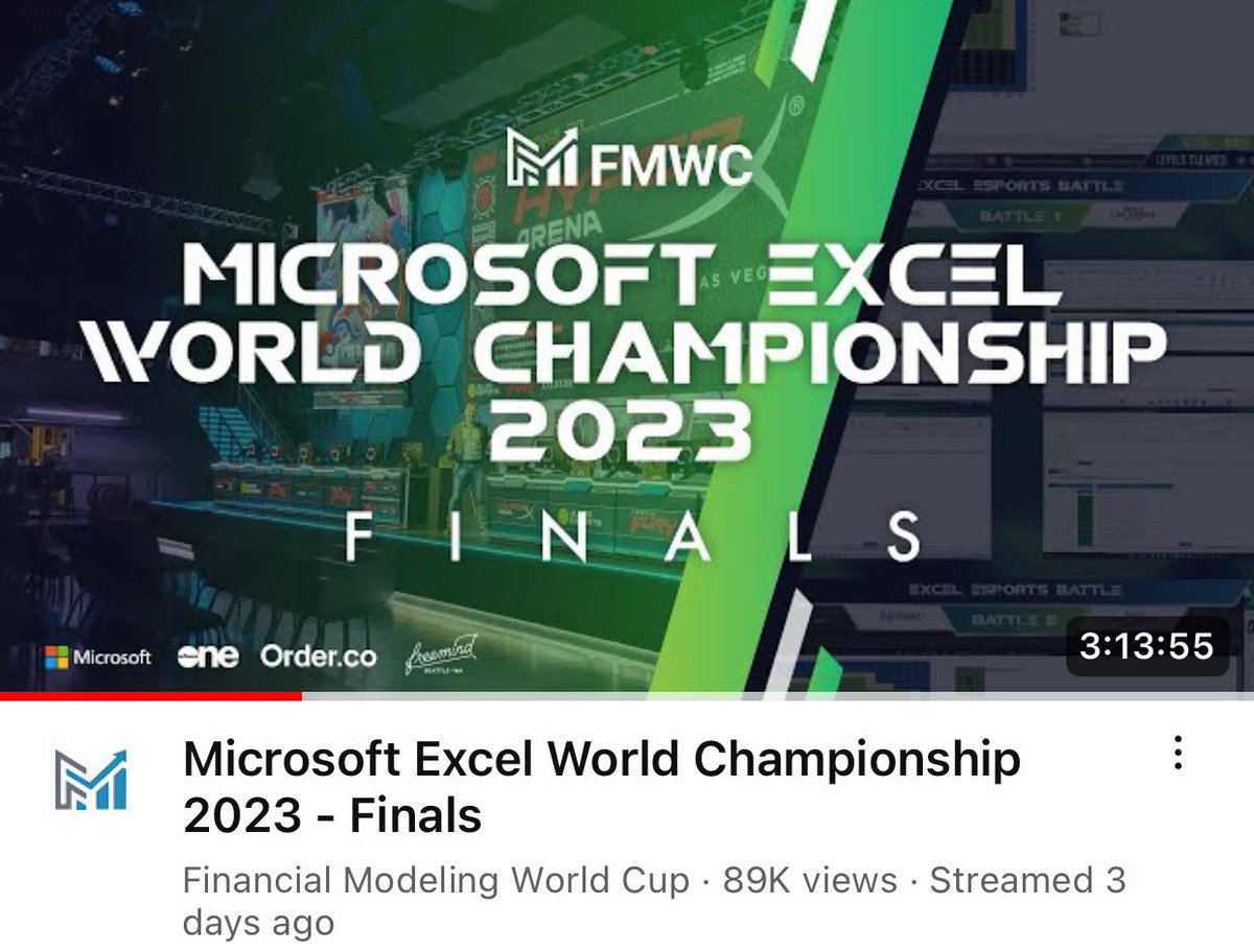 Microsoft Excel World Championship 2023 Finals – FMWC