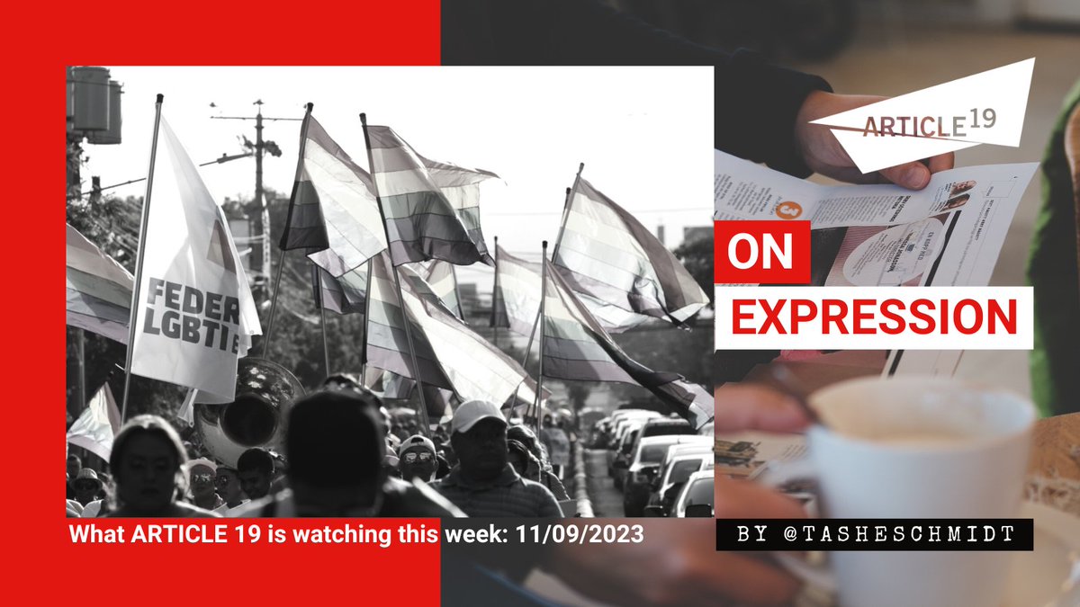 👁‍🗨#EyesOnExpression this week: Civil society challenges the world’s harshest anti-#LGBTQ law, Abzas Media under attack in Azerbaijan, and calls to support Jimmy Lai as he prepares to face a court in Hong Kong on national security charges.
🔻
