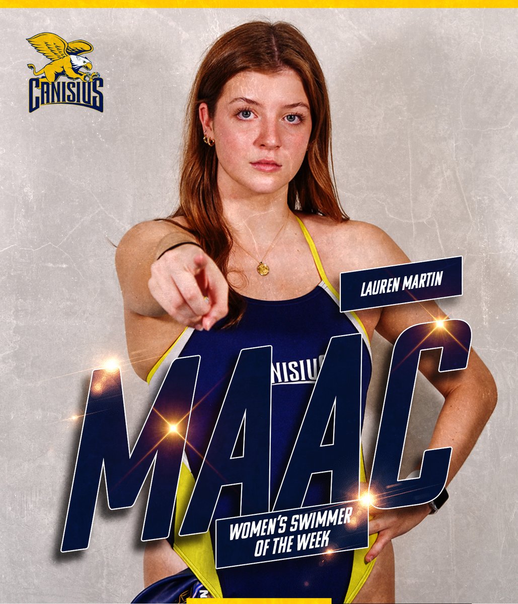 Swimming Awards Sweep for the #Griffs🧹🧹🧹

Sam Vidal is your MAAC men's swimmer of the week and Lauren Martin is your MAAC women's swimmer of the week!

#MAACSwim