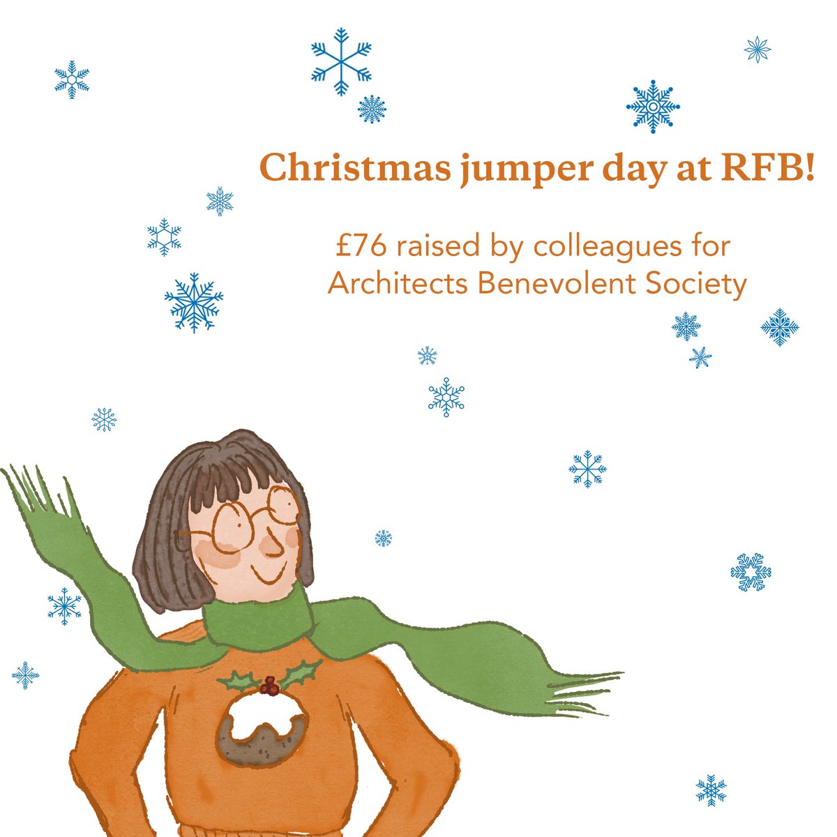 We're proud to have raised £76 for <a href="/ArchBenSoc/">Architects Benevolent Society</a> to support their ABS Ambassador Christmas Jumper Day!

Our colleague @velosam  is an ambassador for the ABS and we take pride in supporting their work, especially at this time of year.