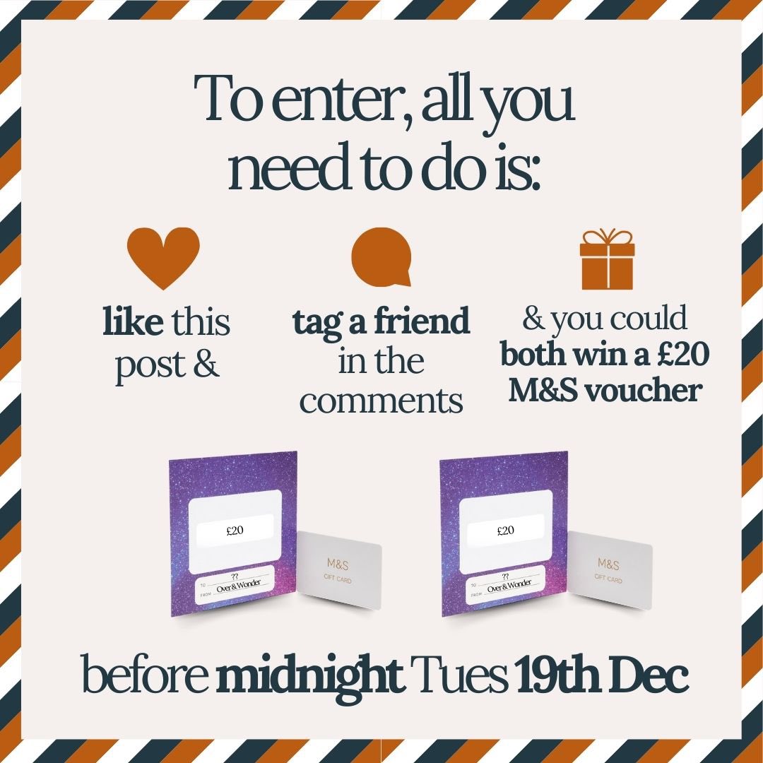 OverandWonder's tweet photo. 🎁£20 M&amp;S Voucher for you and a friend, EACH!?🎁

Just:
🎁 Like this tweet (make sure you’re following us  @overandwonder)
🎁 Tag a friend
🎁 This giveaway runs across our Instagram, Facebook &amp; Twitter accounts
🎁 No cash alternative available &amp; DL: 11.59pm 19/12/23

#hastings https://t.co/EjvmxePegp