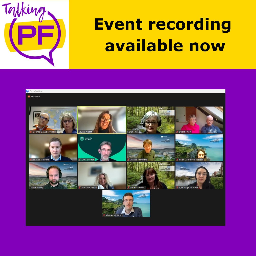 The #TalkingPF webinar is now available to watch on our website! 💻

So, for those of you who couldn't attend on 30 November, or could only join for part of it, you can now watch the event on-demand. Just click the link below ⬇️
actionpf.org/information-an…