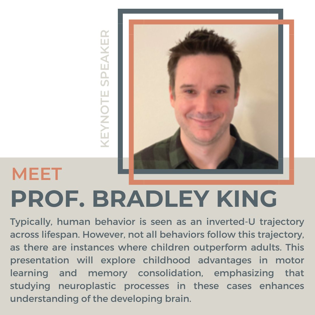 DCD15-IMDRC6 (@dcd15_imdrc6) on Twitter photo 📢Another keynote to meet! We're thrilled to announce Dr. Bradley King from <a href="/UUtah/">University of Utah</a> as a keynote speaker at #DCD15_IMDRC6! Join us for his talk on "When children outperform young adults: examinations into the neural underpinnings of childhood advantages in motor learning." 1/6 📢Another keynote to meet! We're thrilled to announce Dr. Bradley King from <a href="/UUtah/">University of Utah</a> as a keynote speaker at #DCD15_IMDRC6! Join us for his talk on "When children outperform young adults: examinations into the neural underpinnings of childhood advantages in motor learning." 1/6